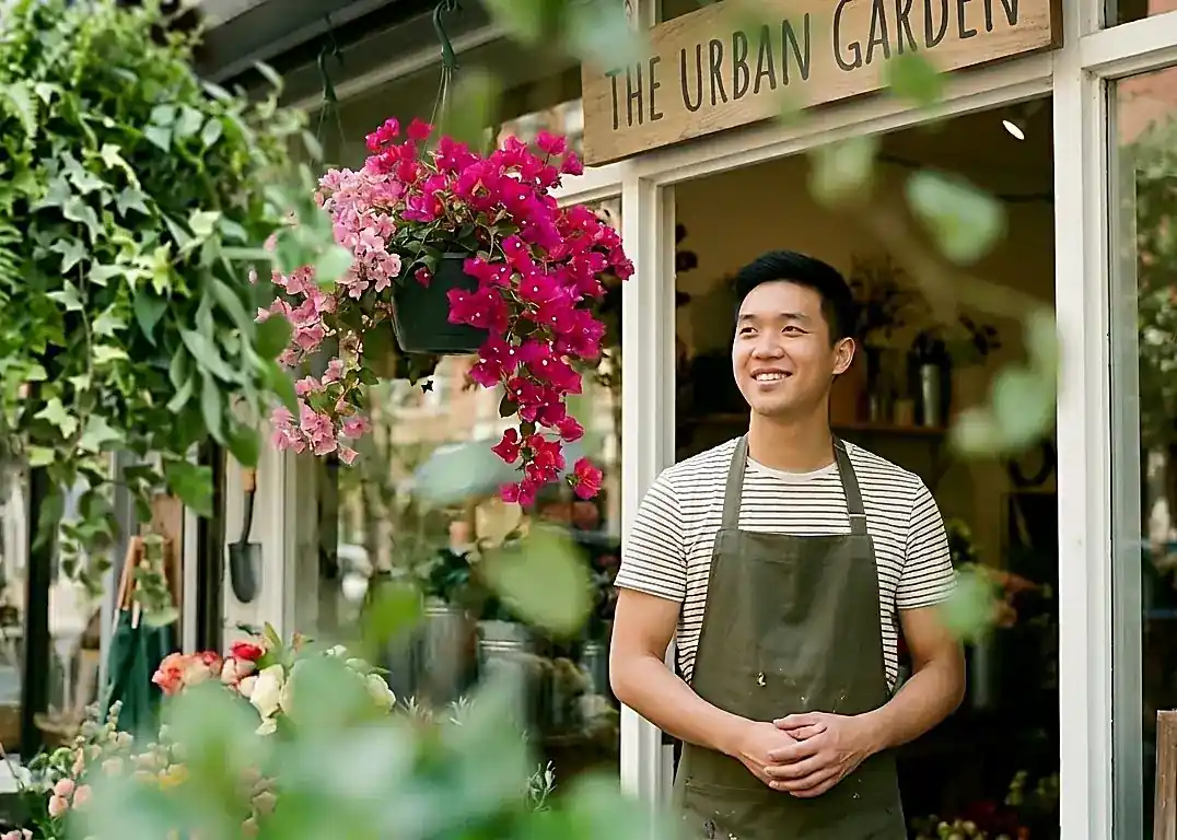 Local small business owner outside their shop in Niagara Region — DigiDaron digital marketing client